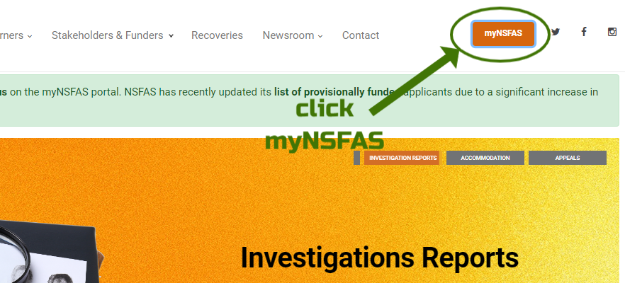 MYNSFAS Portal for provisionally-funded students