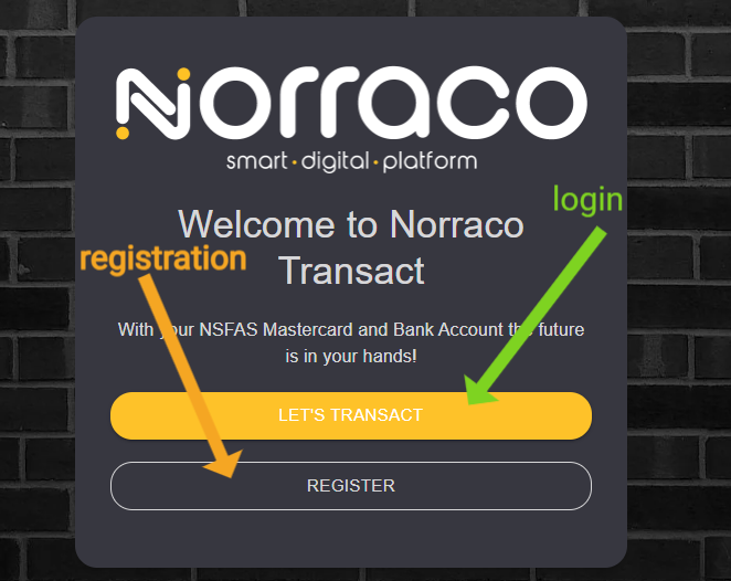 NSFAS Norraco - Login and Registration