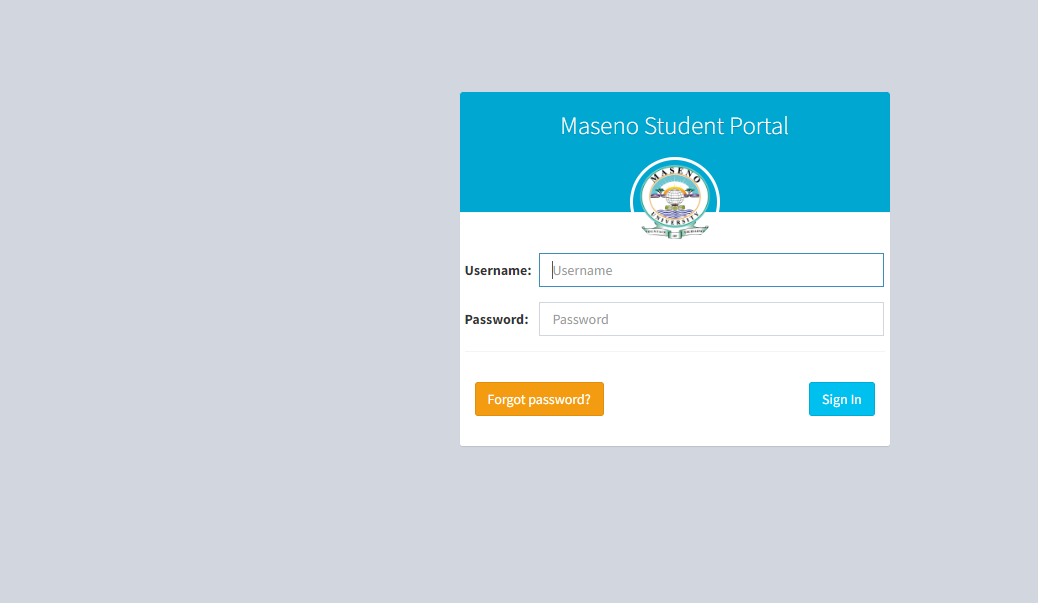 Maseno University Student Portal